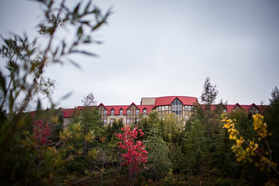 A photo of a building at Grenfell Campus